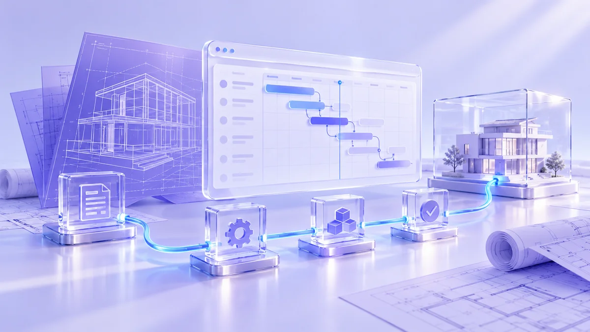 Glass planning sheets connected to modular software components
